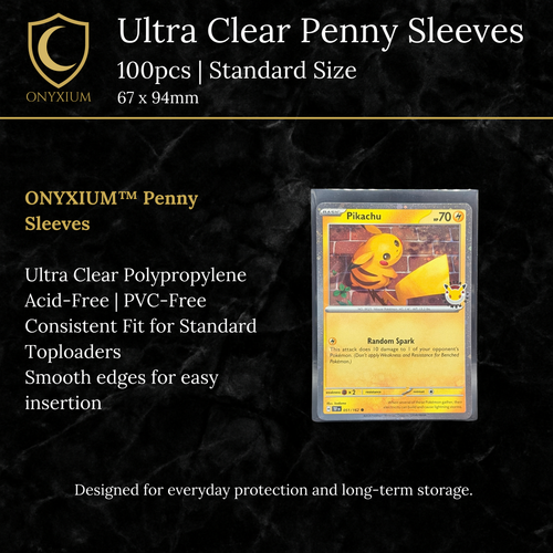 Onyxium Penny Sleeves | Ultra Clear | 67 x 94mm